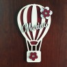 Letrero de madera personalizado niños globo