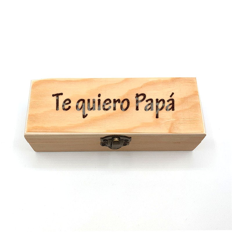 Caja Te amo para siempre - Fabricada en madera con grabado laser